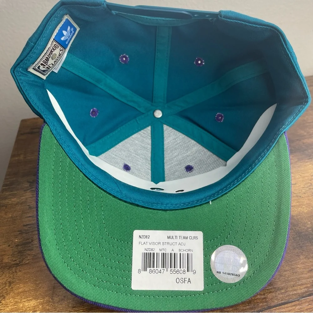 Charlotte Hornets NBA Hardwood Classics Snapback Hat Cap Adidas One Size New